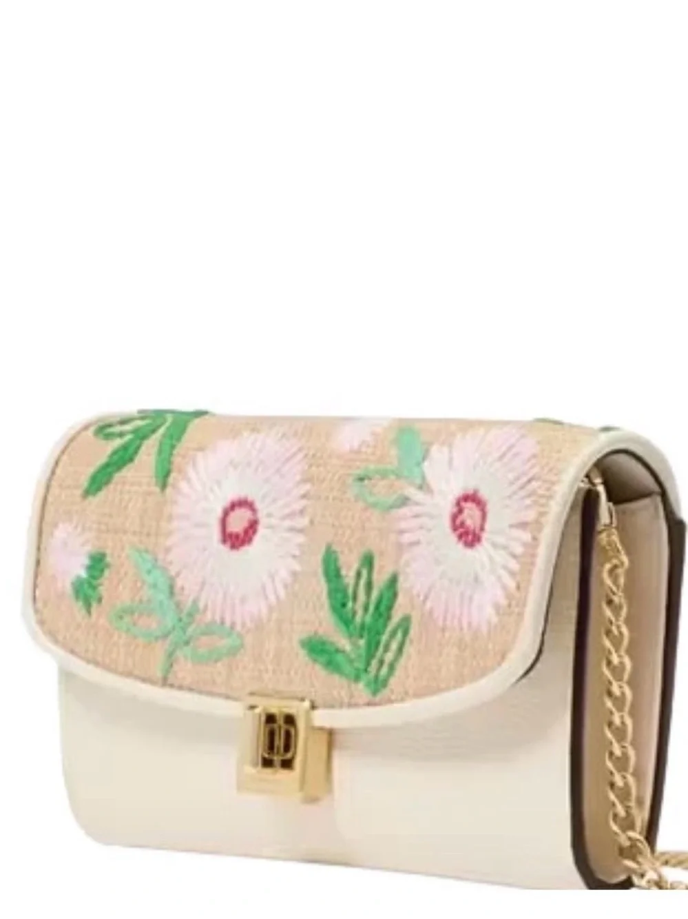 Kate Spade New York PHOEBE STRAW TURNLOCK WALLET-ON-CHAIN